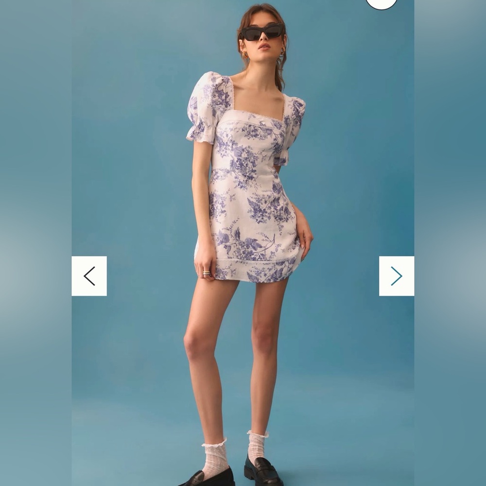 Reformation Evianna Linen Dress - Picture 2 of 12